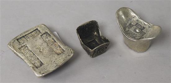 Three Chinese Ingots